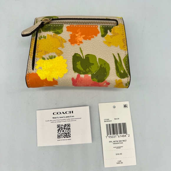 Coach Wyn Small Wallet With Floral Print - Picture 2 of 8